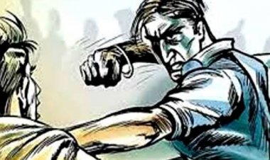 तूता में युवक से मारपीट कर किया घायल।